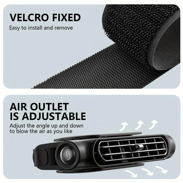 ❄️Summer Hot Sale❄️Dual Turbo USB Car Seat Fan - High Wind Power Rear Pillow Fan