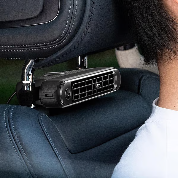 ❄️Summer Hot Sale❄️Dual Turbo USB Car Seat Fan - High Wind Power Rear Pillow Fan