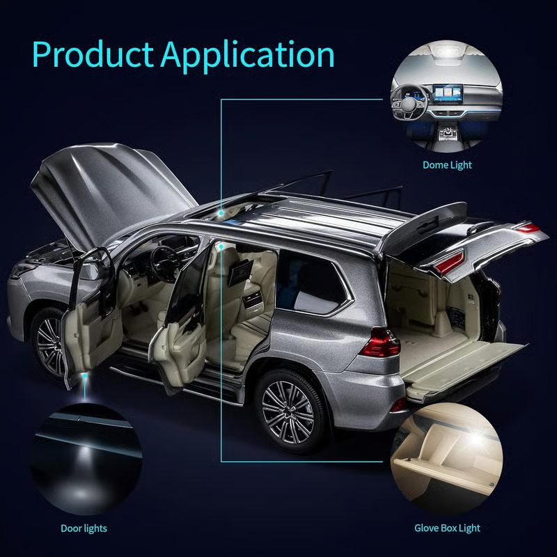 42 Pieces Interior Car Lights, Super Bright White Dome Map Tail Cab Lights Bulb Kit Set