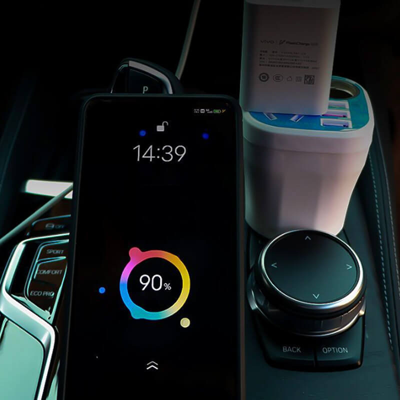 🚗Car mounted cup type inverter converter QC charger(50%)🔥