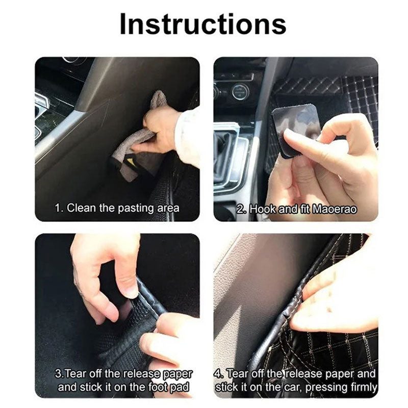 🚗🔩 “Footpad shifting? Strong adhesive holds it firmly in place!”