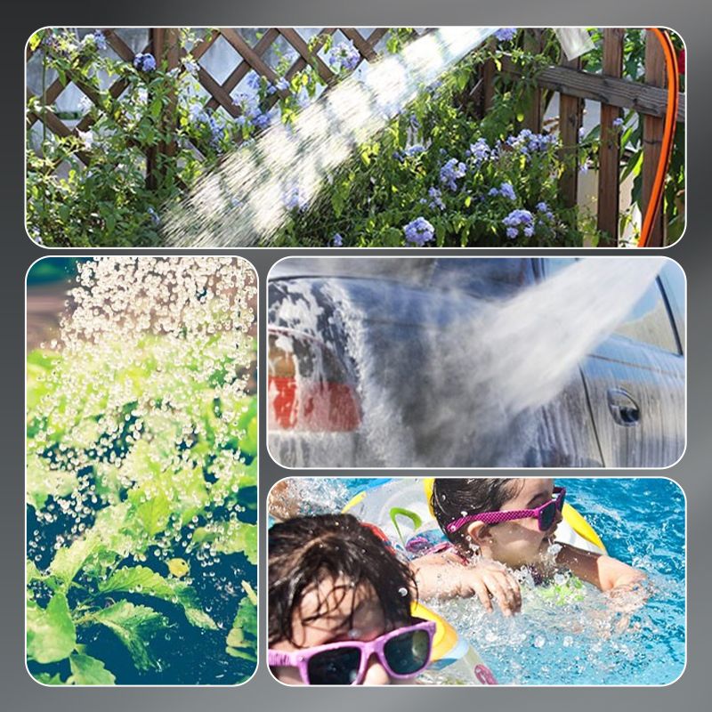 Pressurized 360-degree Flexible Spray Head for Gardening/ Car Washing