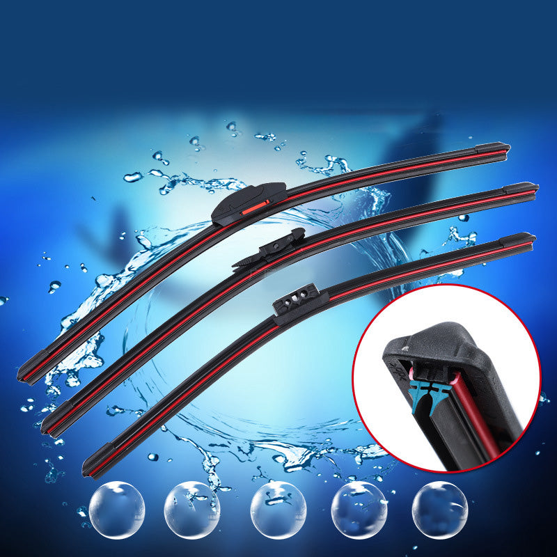 šSilent Four-Layer Rubber Strip Windshield Wipers for Car