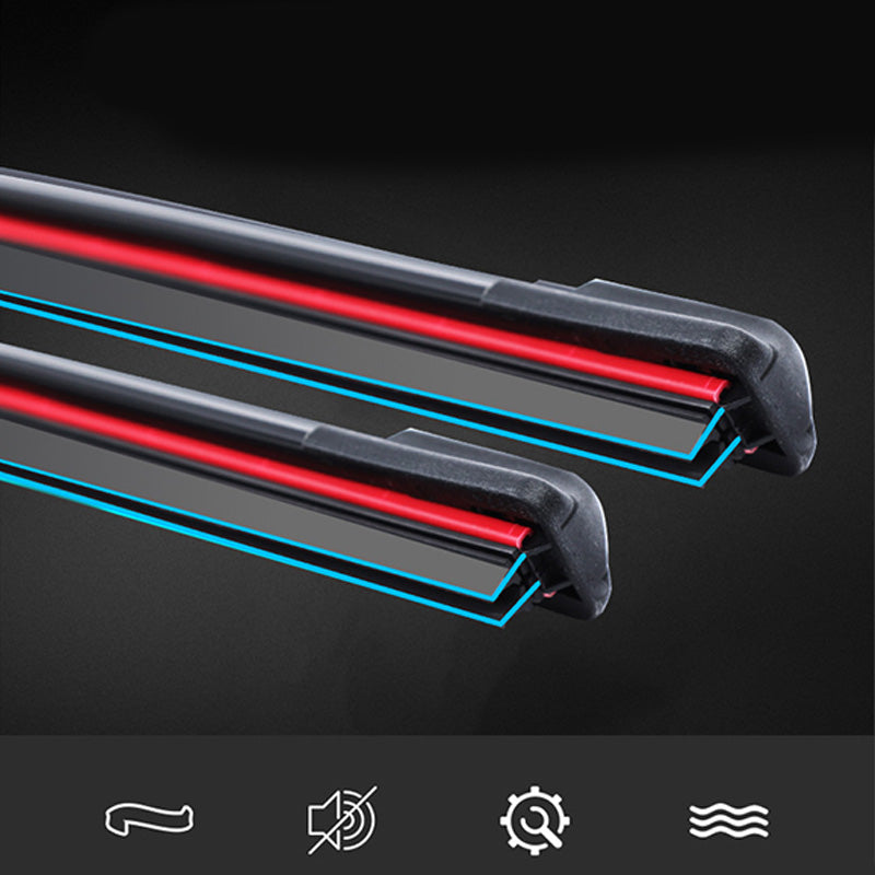 šSilent Four-Layer Rubber Strip Windshield Wipers for Car