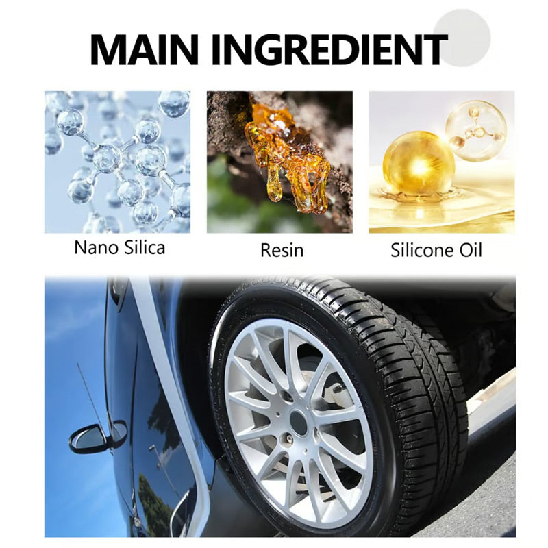 Versatile Lasting Hydrophobic Car Tire Polishing Cleaner Paste