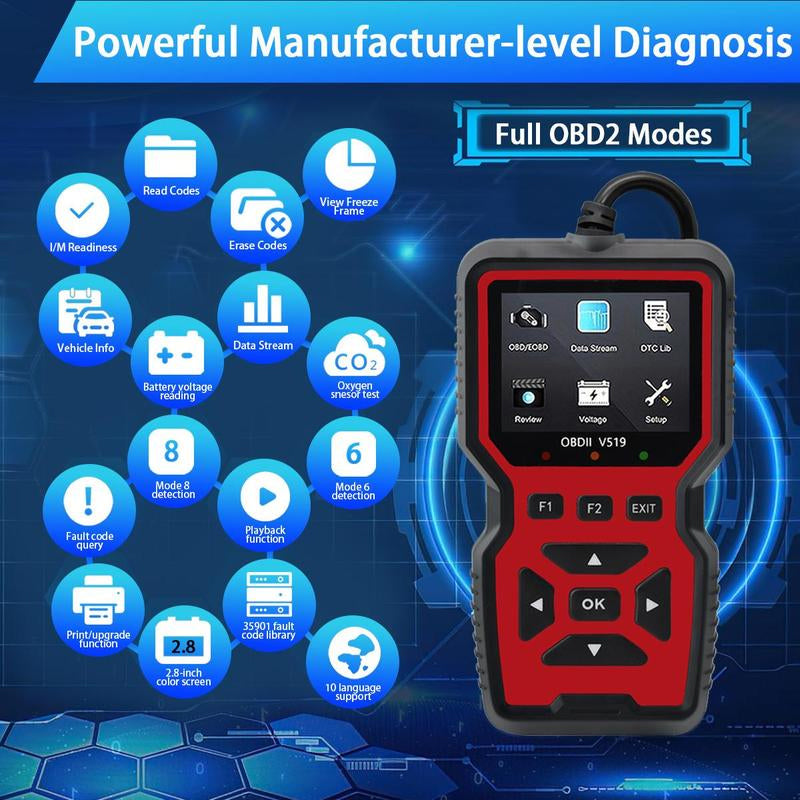 🔥Hot Sale🔥OBD2 Scanner Car Engine Diagnostic Tool(Save $100 – Diagnose issues yourself, skip the garage markup! 💸)