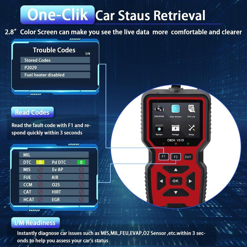 🔥Hot Sale🔥OBD2 Scanner Car Engine Diagnostic Tool(Save $100 – Diagnose issues yourself, skip the garage markup! 💸)