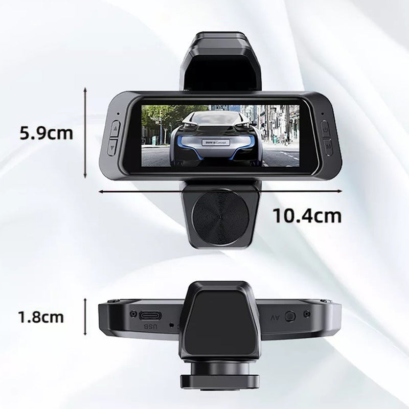 HD 3-Lens Night Vision Wide Angle Dash Cam