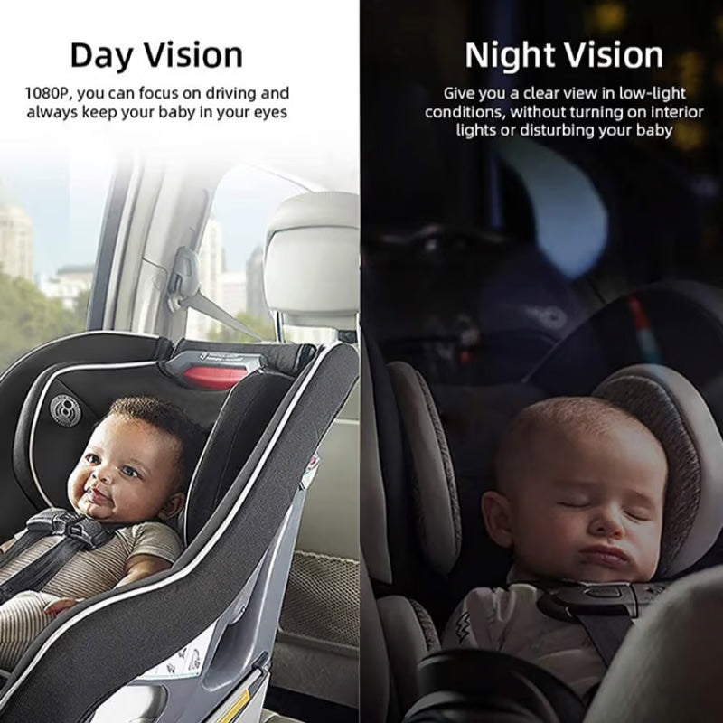 Mini Folding Car Baby Mirror Monitor