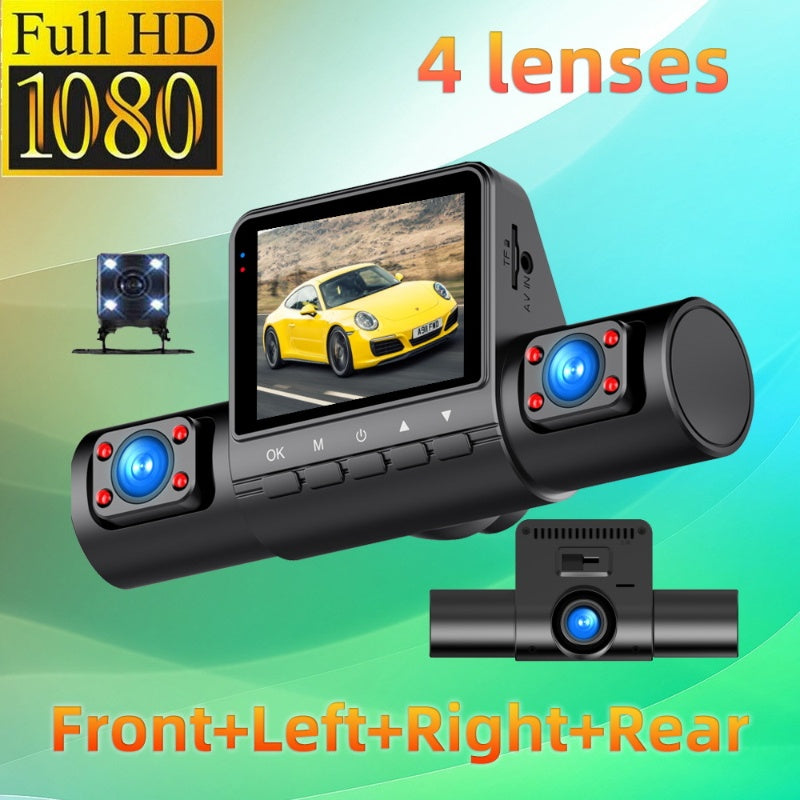 š1080P 4-Channel Dash Cam with Night Vision