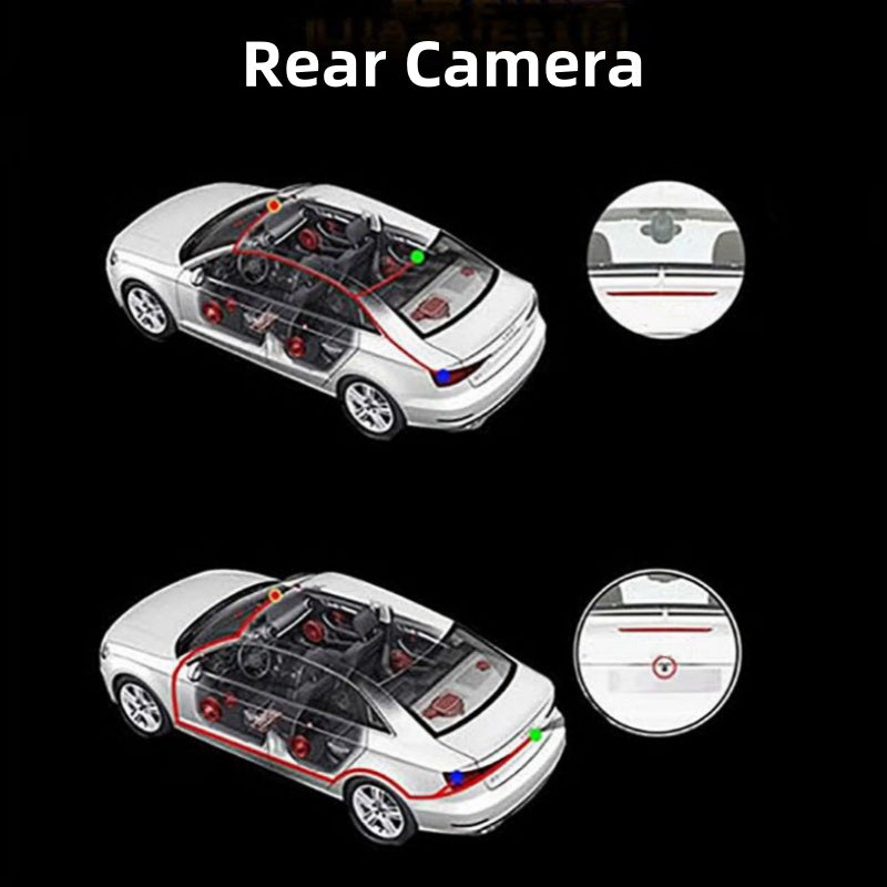 š1080P 4-Channel Dash Cam with Night Vision