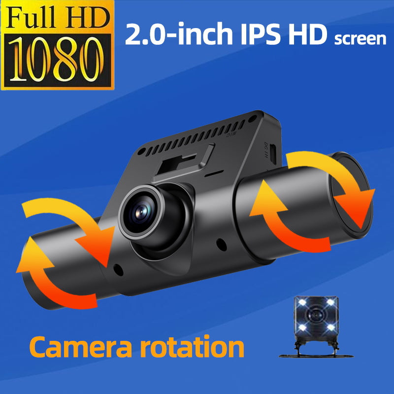 š1080P 4-Channel Dash Cam with Night Vision