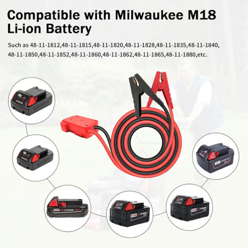 Car Battery Jumper Cable with Adapter