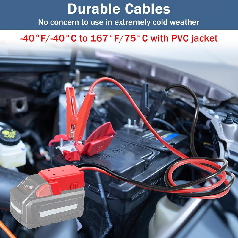 Car Battery Jumper Cable with Adapter