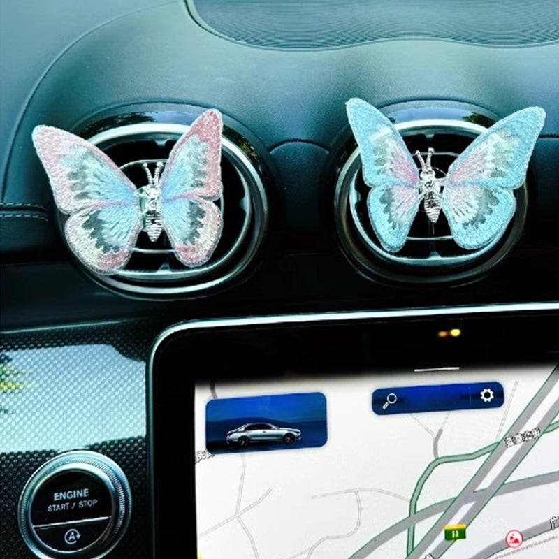 🔥2025 SALE - Embroidery Butterfly Decoration🚗🦋