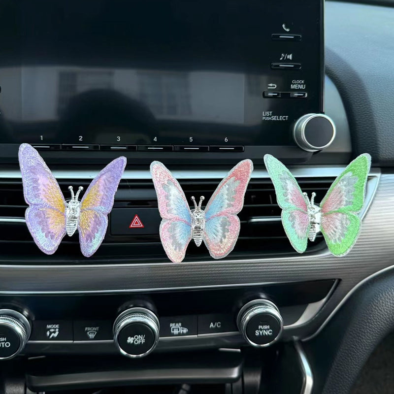 🔥2025 SALE - Embroidery Butterfly Decoration🚗🦋