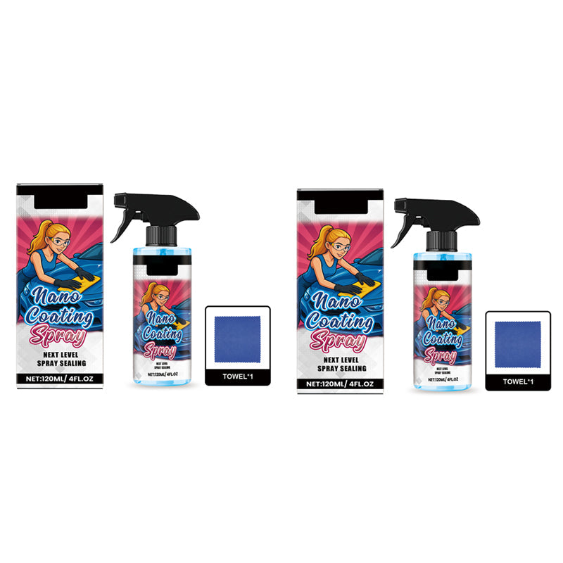 🚗 BUY 2 GET 1 FREE! ✨ Car Polish Spray + Microfiber Towel - Restores Shine & Protects Paint in Minutes, Scratch-Resistant Formula ☀️🧽