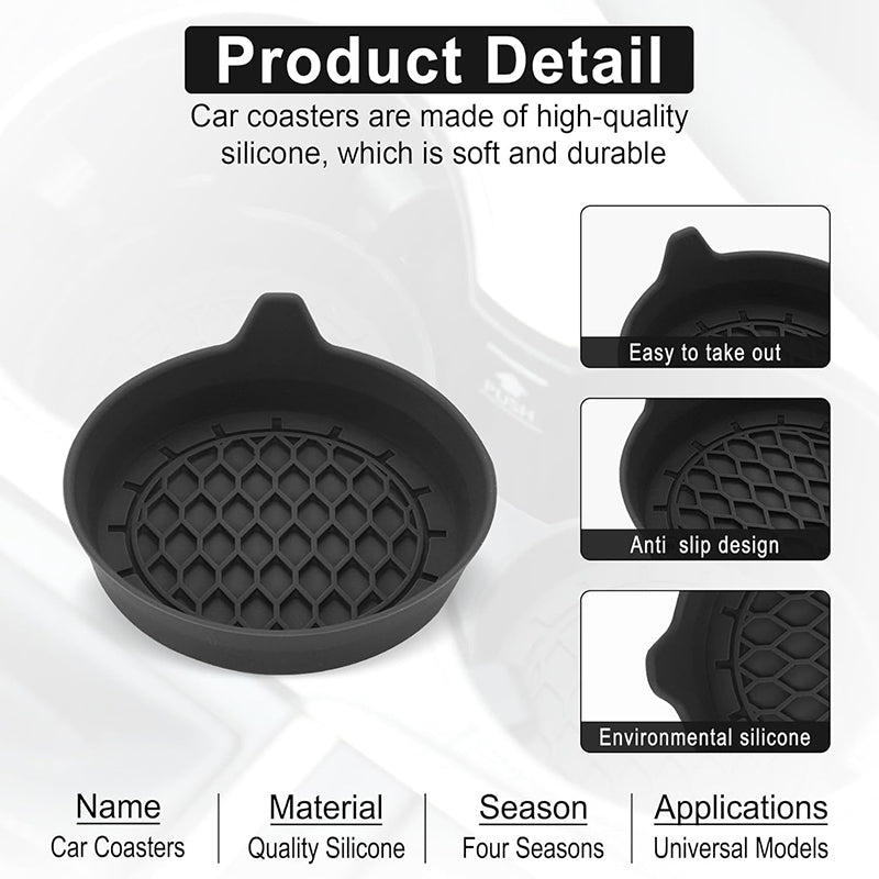 Car Cup Holder Silicone Coaster