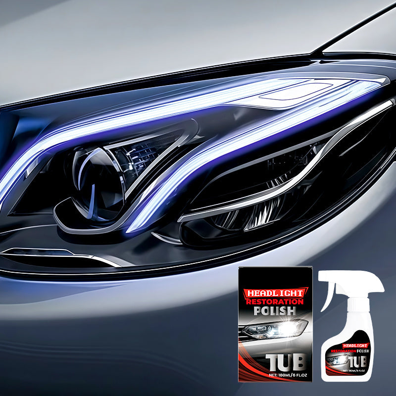 180ml Professional Car Headlight Restorer with Sponge(50% OFF)
