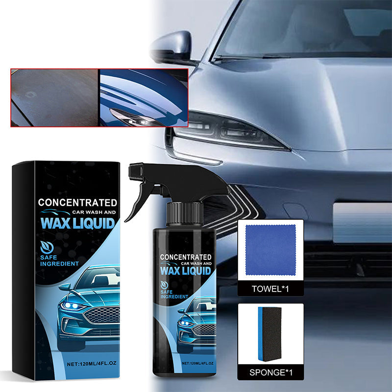 ✨Gentle Effective Car Cleaning Spray Free Sponge & Cloth