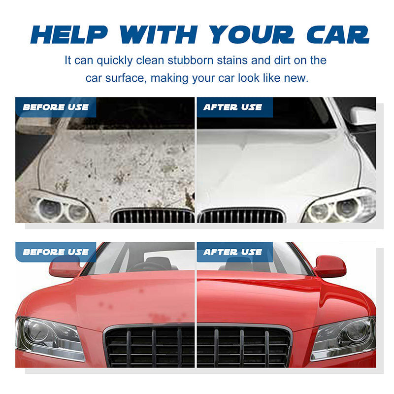 ✨Gentle Effective Car Cleaning Spray Free Sponge & Cloth