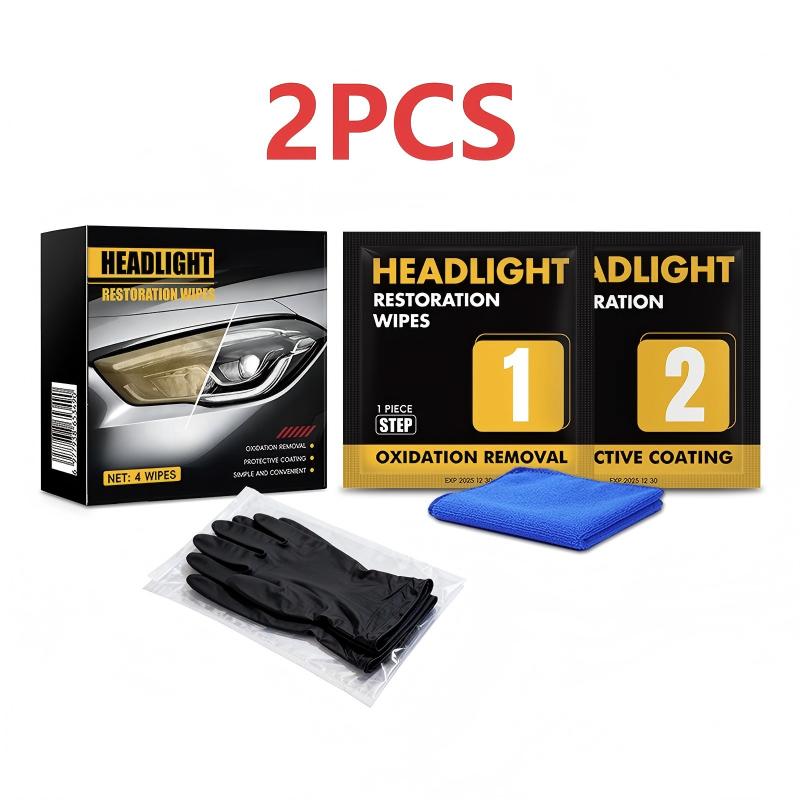 š¢š¢Buy 5 get 5 freeā°2-Step Car Headlight Restoration Wipe Kit
