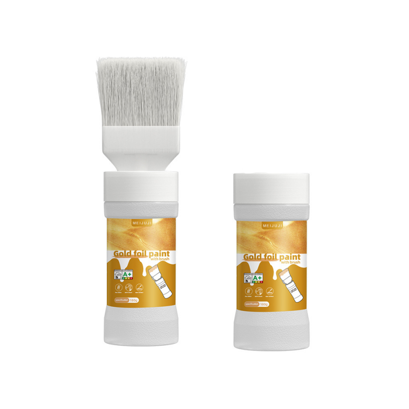 🔥Last Day Sale 60% OFF⏰🖌️🏠Water-Based Metallic Silver Paint with Built-in Brush💥👍