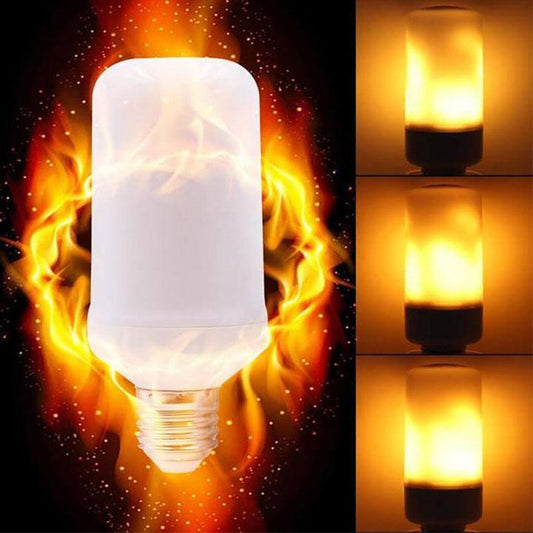 LED-pære med flammeeffekt til at skabe atmosfære