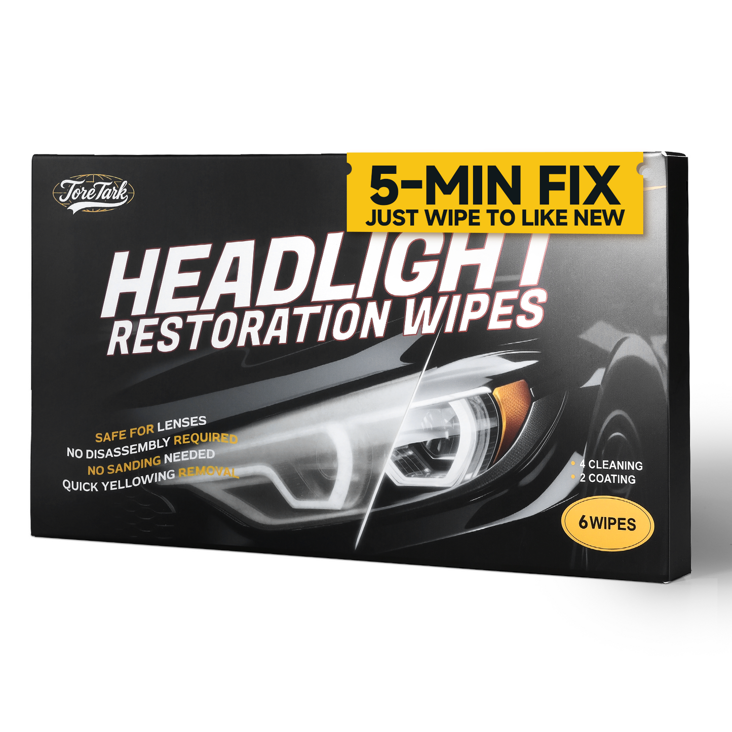 Headlight Restoration wipes Kit