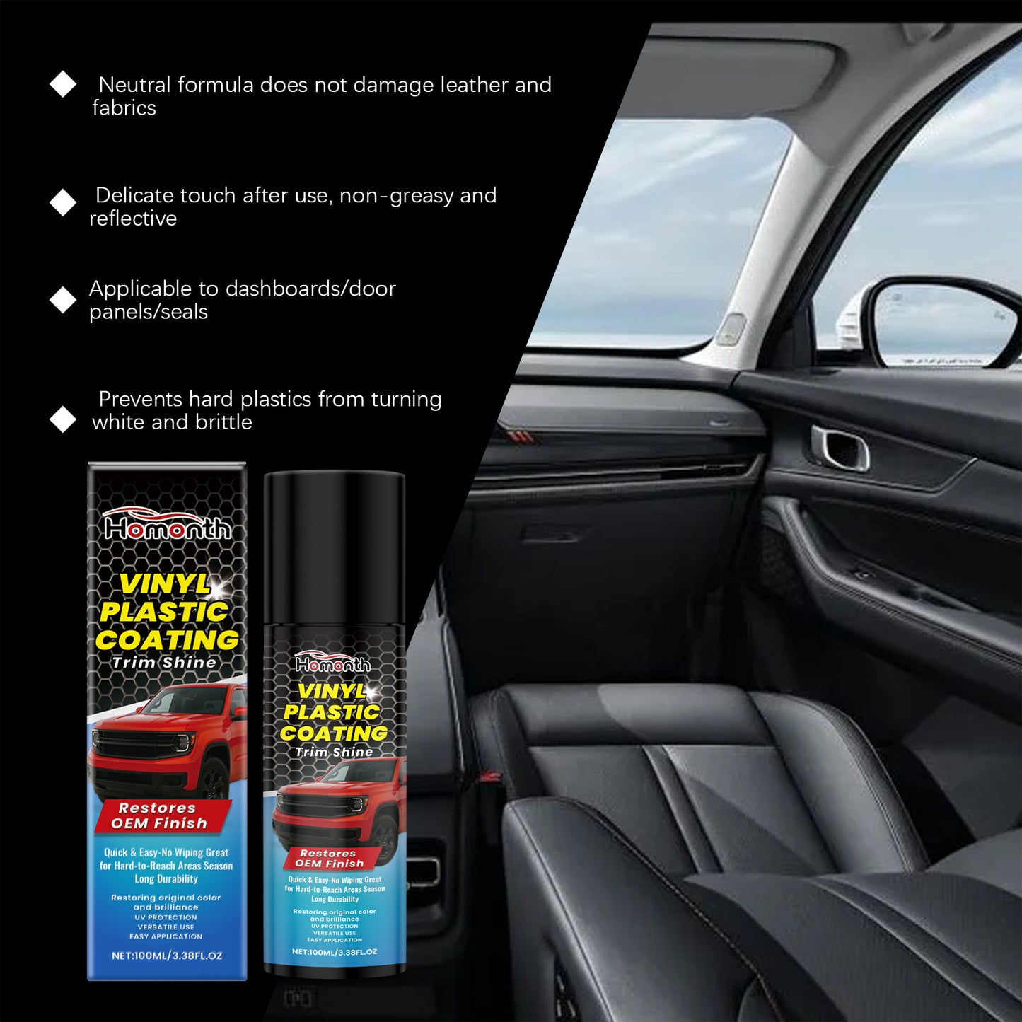 HOMONTH Multi-Purpose Automotive Plastic Coating Spray