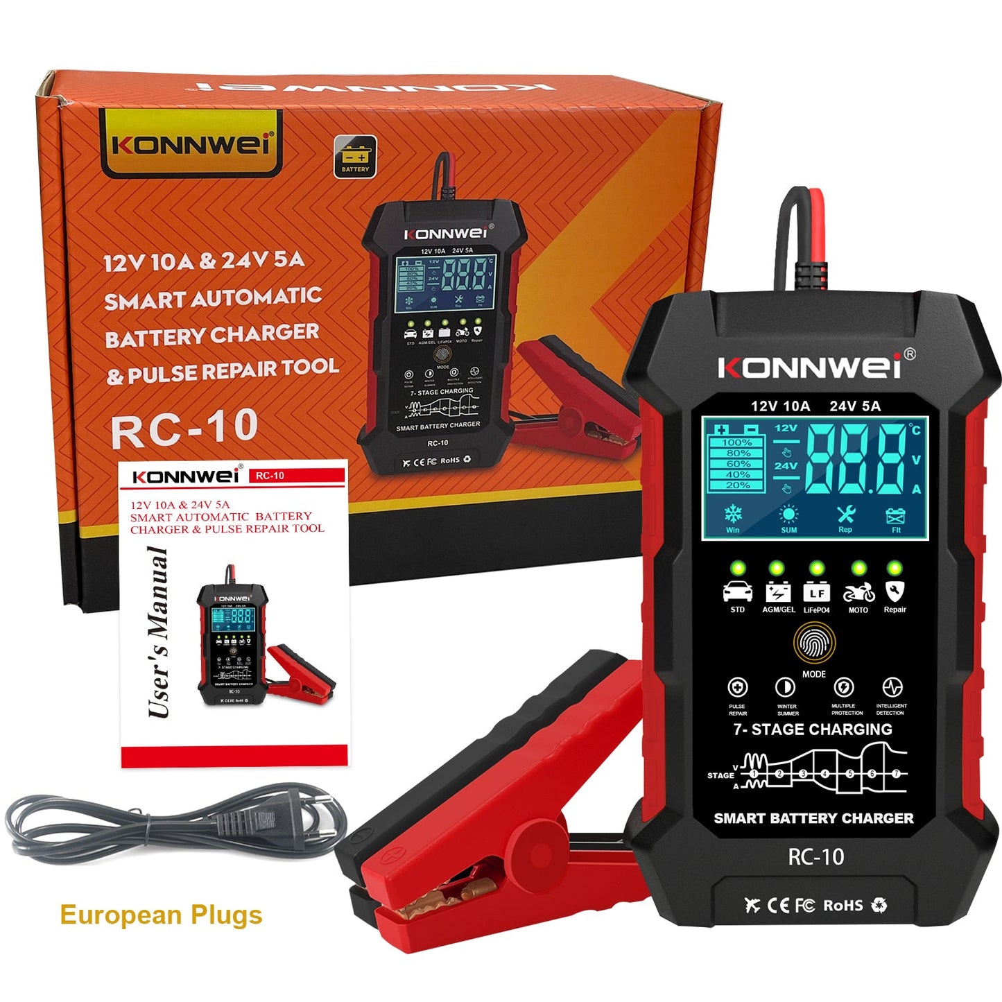 Portable Smart Car Battery Charger🔋