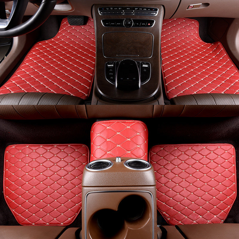 Floor Mats for Cars, Black Deep Dish All-Weather Mats, Waterproof Trim-To Fit Automotive Floor Mats for Cars Trucks SUV, Universal Floor Liner Car Accessories