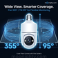 🔥All-New Upgrade✨4MP Light Bulb Security Camera 5G&2.4GHz Wireless Outdoor Indoor Camera with Night Vision