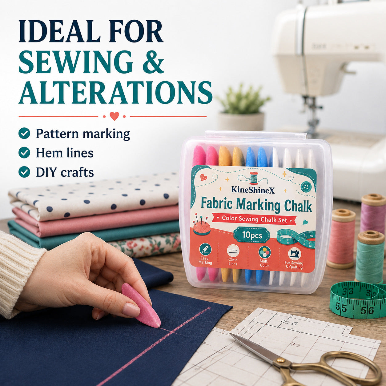 💥2026 Hot Sale🎁Clear Line Fabric Chalk