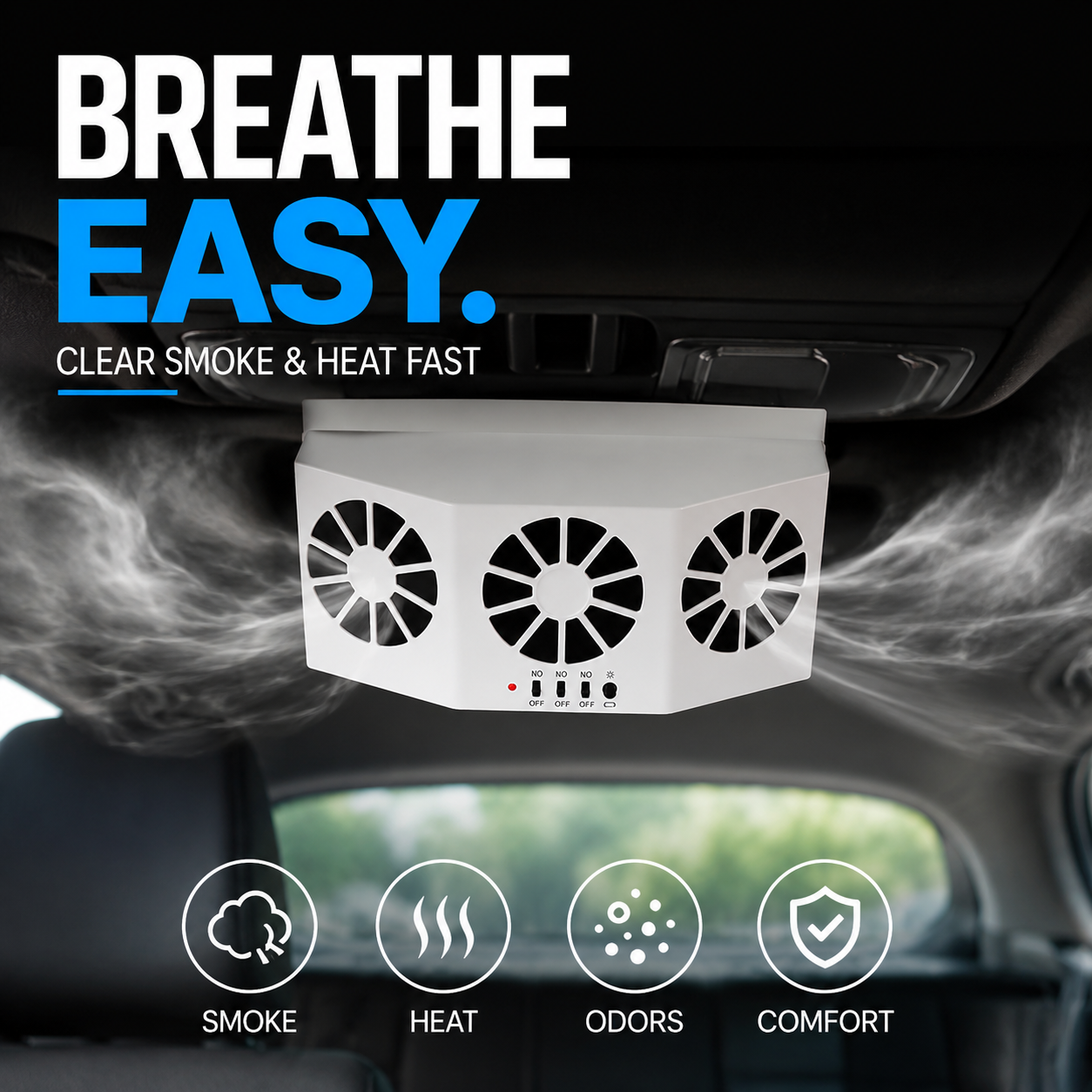 ✈️The New Solar Car Cooling Artifact [air circulation exhaust fan]