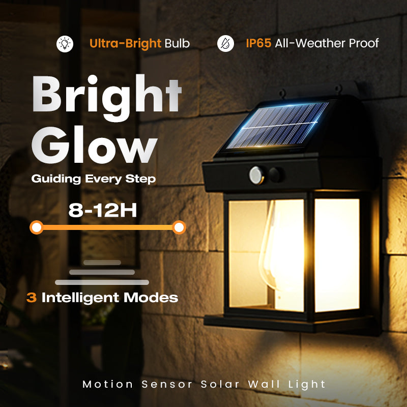 💡🎉 50% OFF! Solar Wall Light with Motion Sensor – Weatherproof, Auto On/Off, Easy Install for Garden & Pathway 🌟