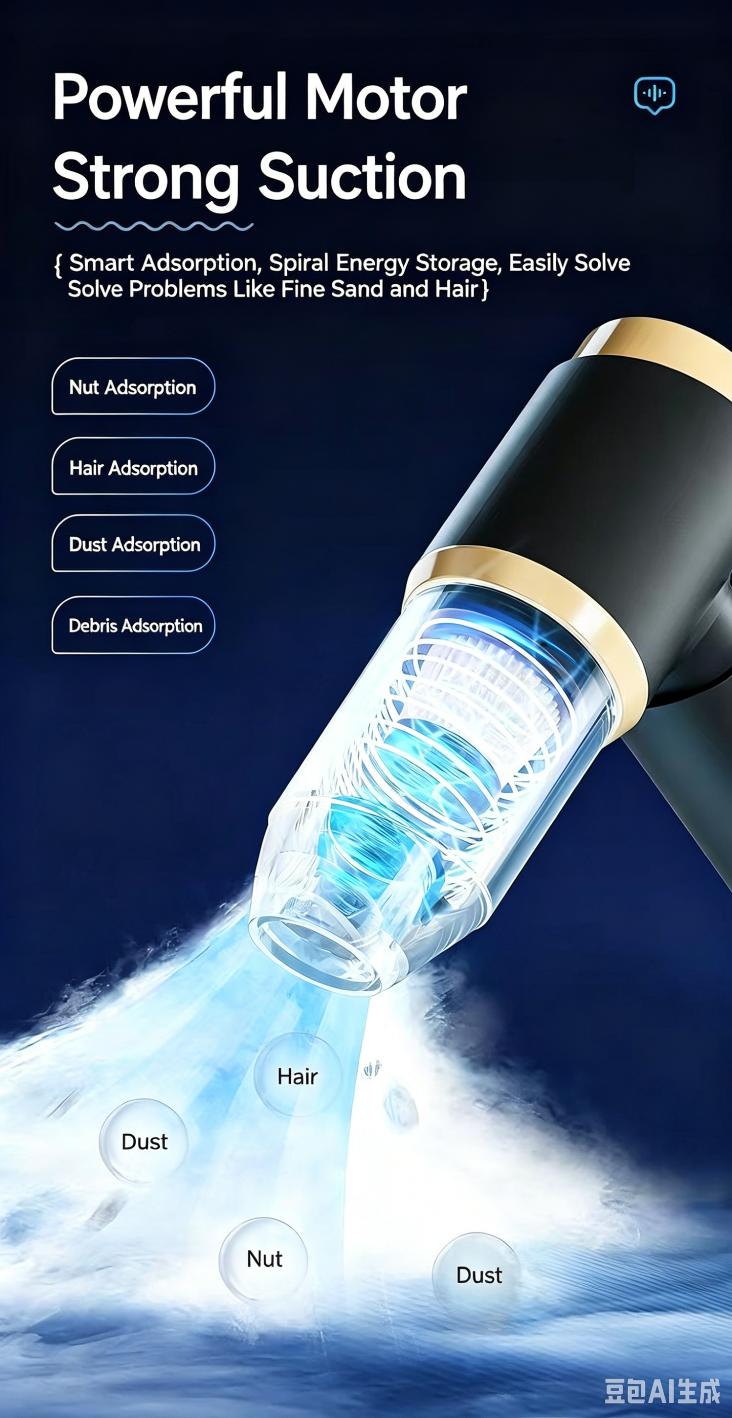 Multifunctional Wireless Powerful Car Vacuum Cleaner