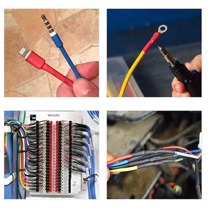 Multi-colored heat shrink tubingset