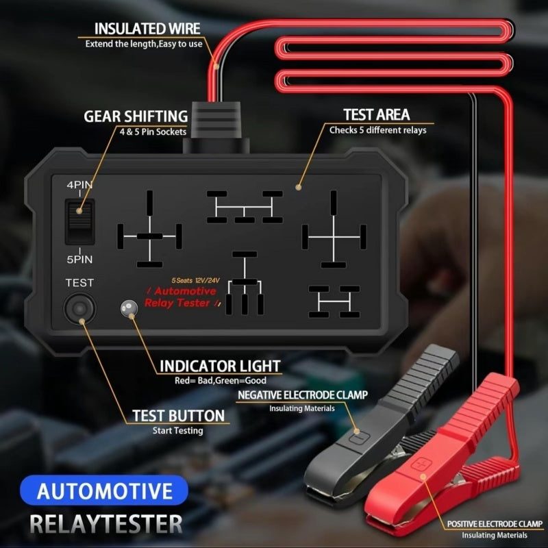 12V/24V Automotive Relay Tester