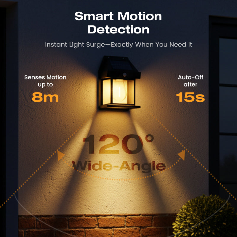 💡🎉 50% OFF! Solar Wall Light with Motion Sensor – Weatherproof, Auto On/Off, Easy Install for Garden & Pathway 🌟