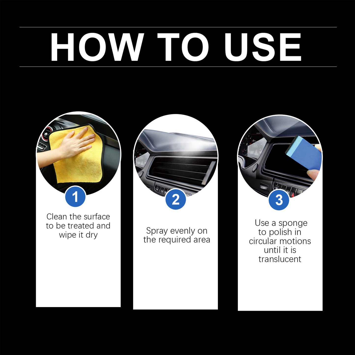 HOMONTH Multi-Purpose Automotive Plastic Coating Spray