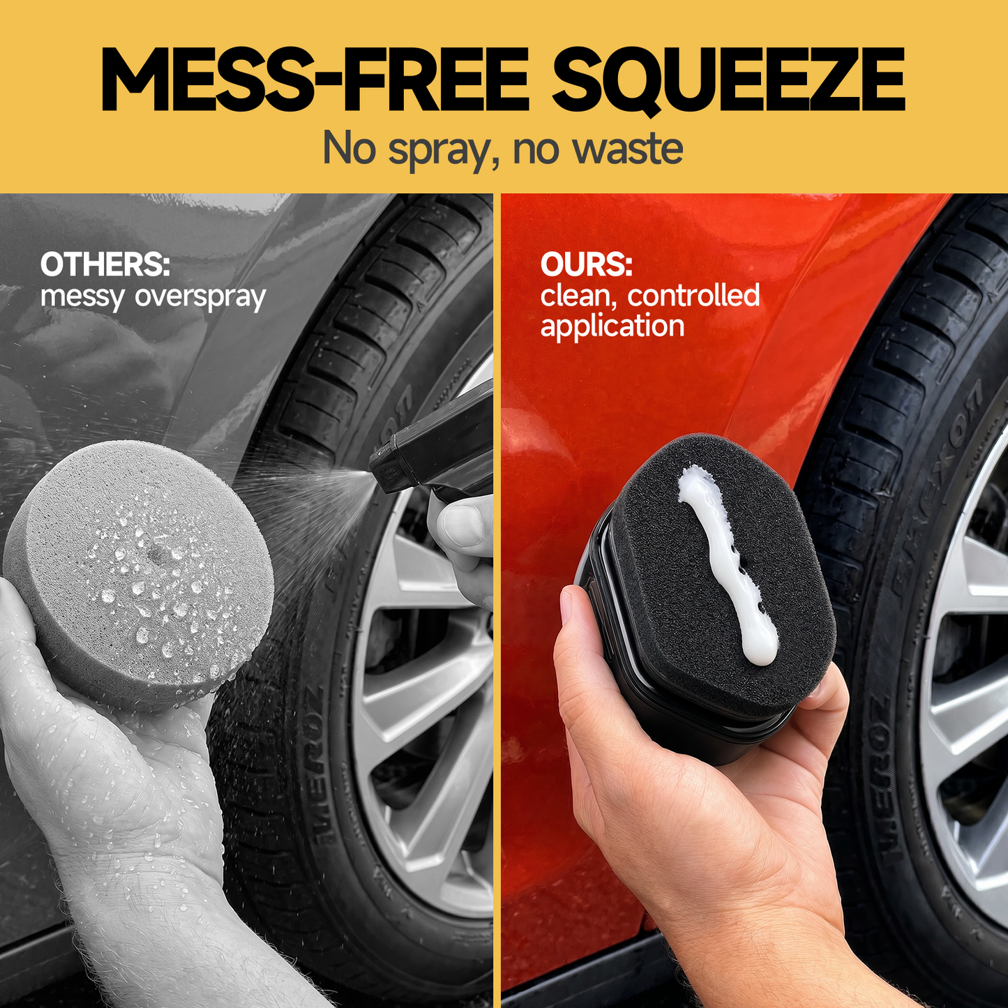 Toretark 2-in-1 Tire Shine with Applicator Built-in (5 oz)