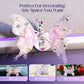 Diamond Butterfly Ornament with Fluttering Wings