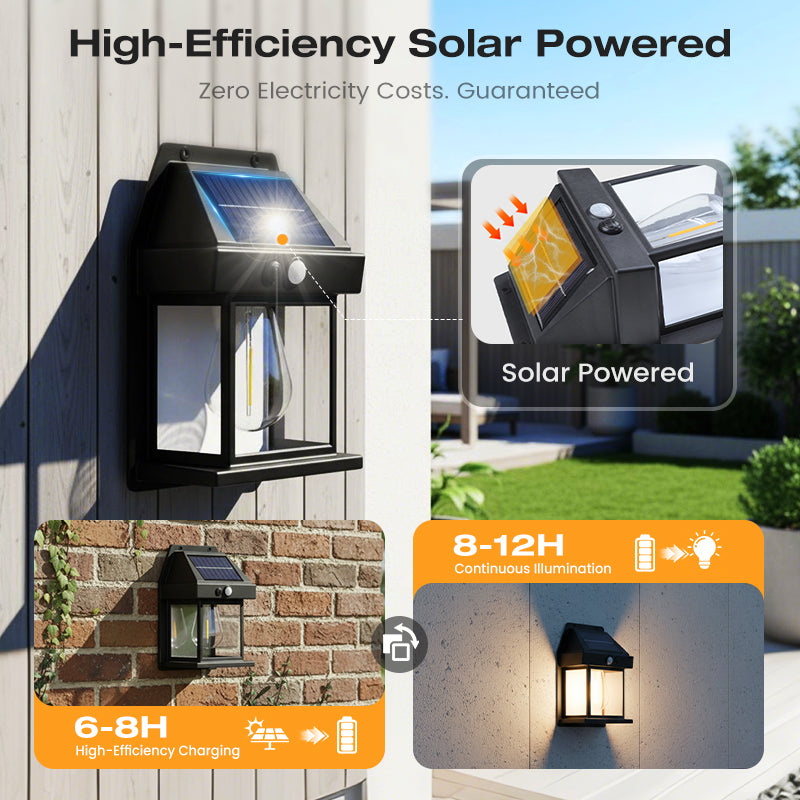 💡🎉 50% OFF! Solar Wall Light with Motion Sensor – Weatherproof, Auto On/Off, Easy Install for Garden & Pathway 🌟