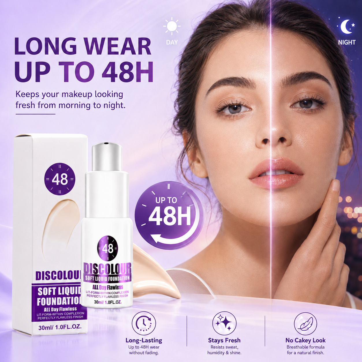 COLOR-CHANGING SOFT LIQUID FOUNDATION