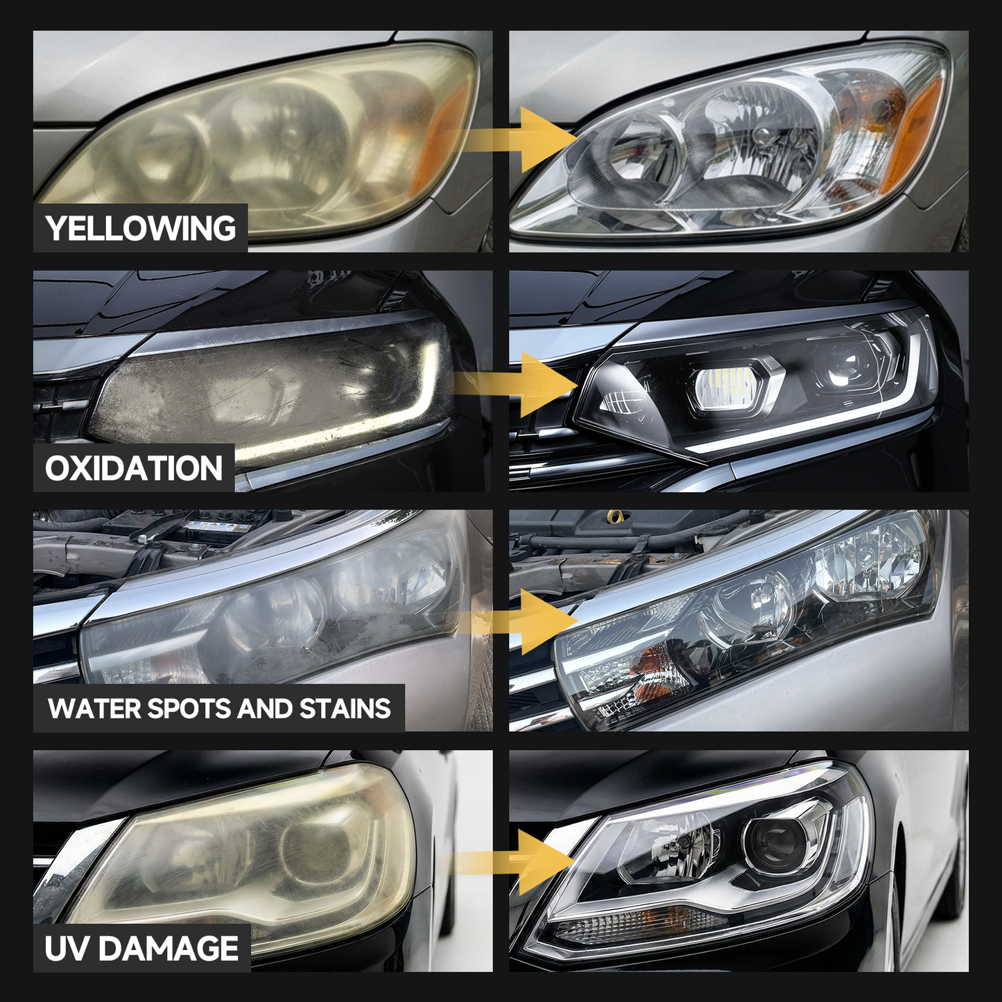 Headlight Restoration wipes Kit