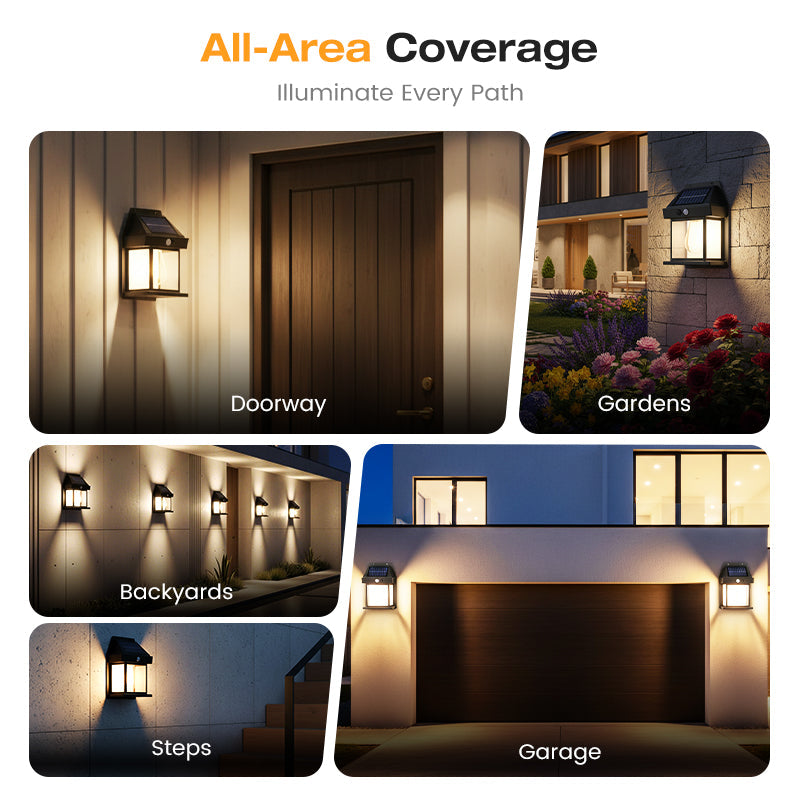 💡🎉 50% OFF! Solar Wall Light with Motion Sensor – Weatherproof, Auto On/Off, Easy Install for Garden & Pathway 🌟