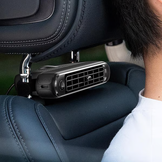 ❄️Summer Hot Sale❄️Dual Turbo USB Car Seat Fan - High Wind Power Rear Pillow Fan