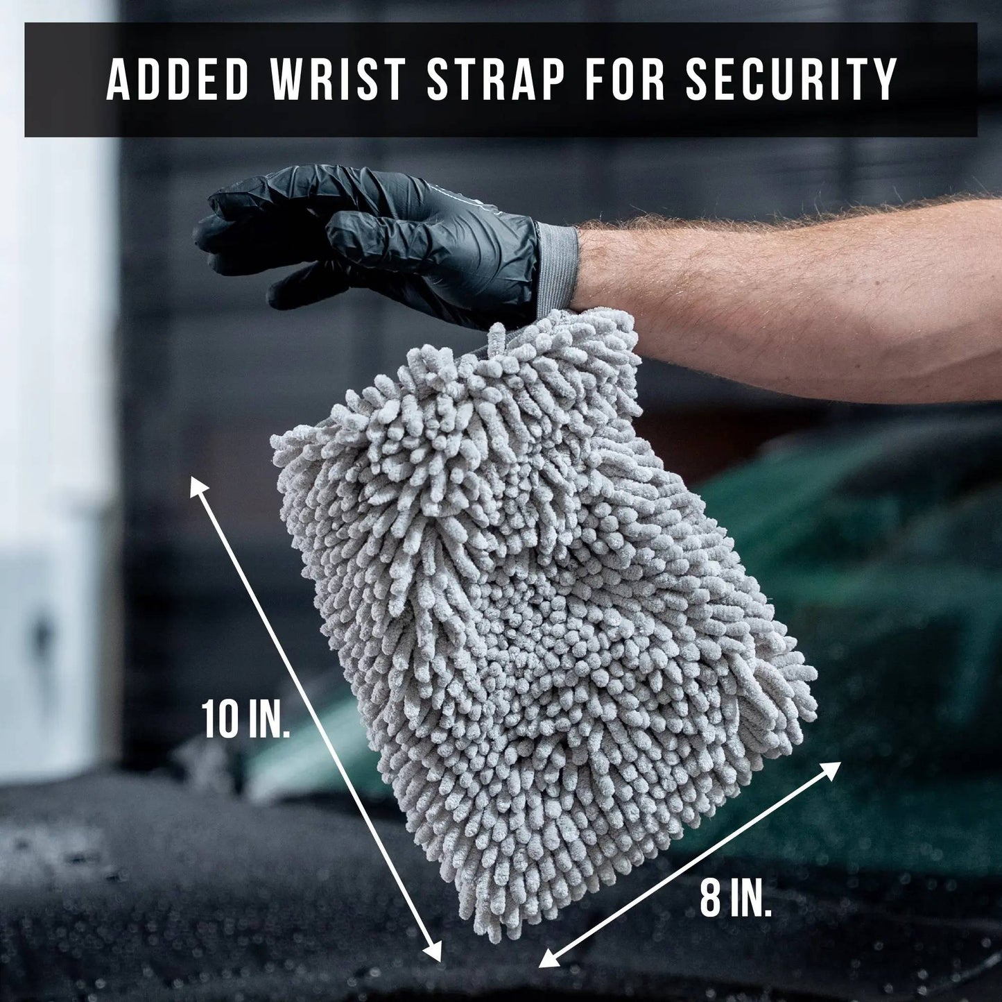 Car Wash Mitt for Cleaning and Washing Exterior of Cars, Use as Wash Mitt or Wash Pad
