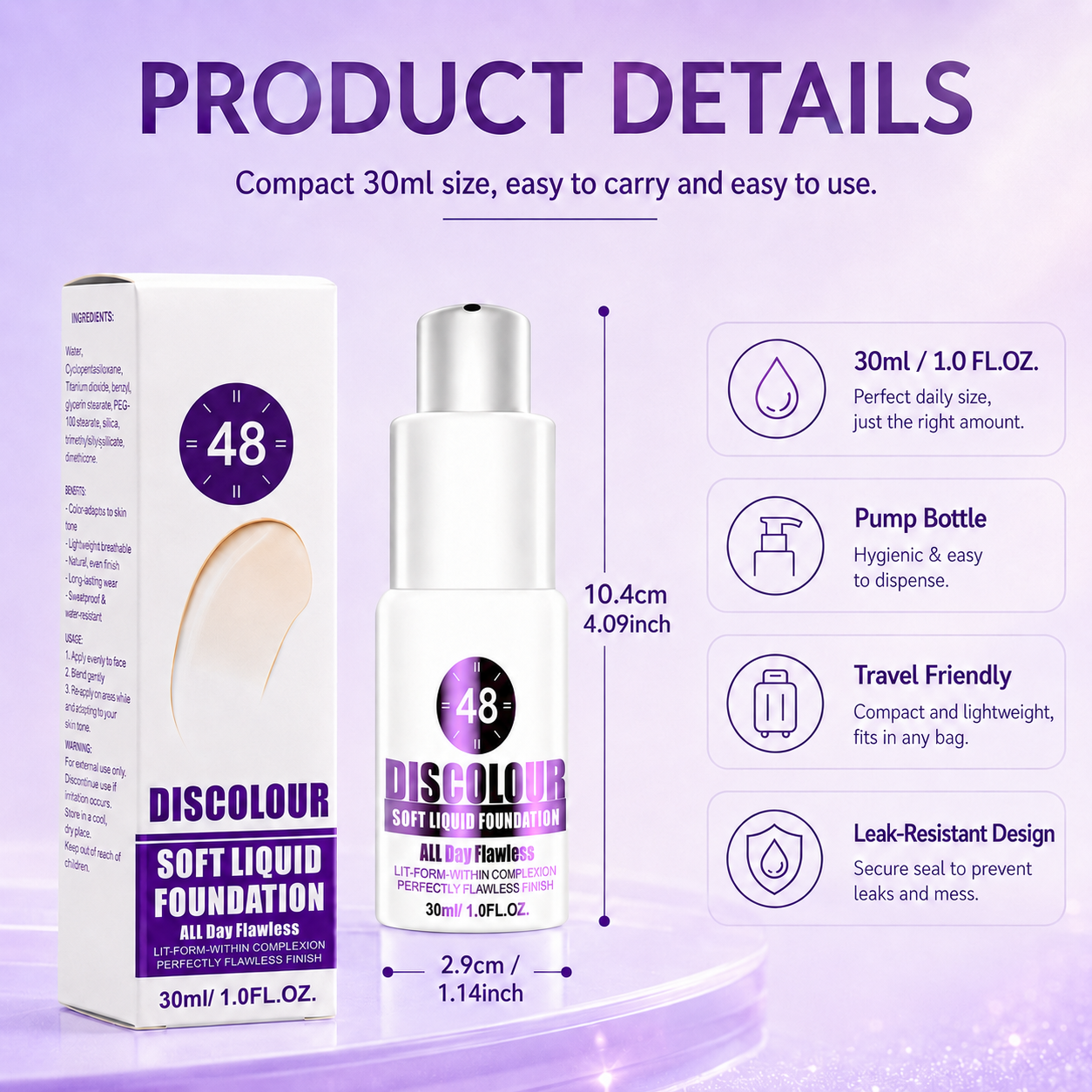 COLOR-CHANGING SOFT LIQUID FOUNDATION